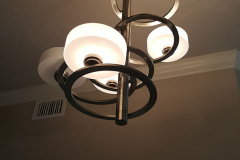 Entryway light fixture in new construction - Palm Coast, Florida